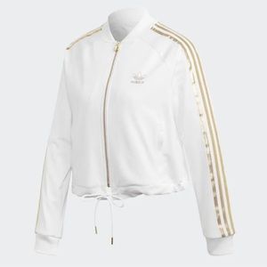 Women’s Adidas Originals ‘SST 2.0’ Track Top White / Gold